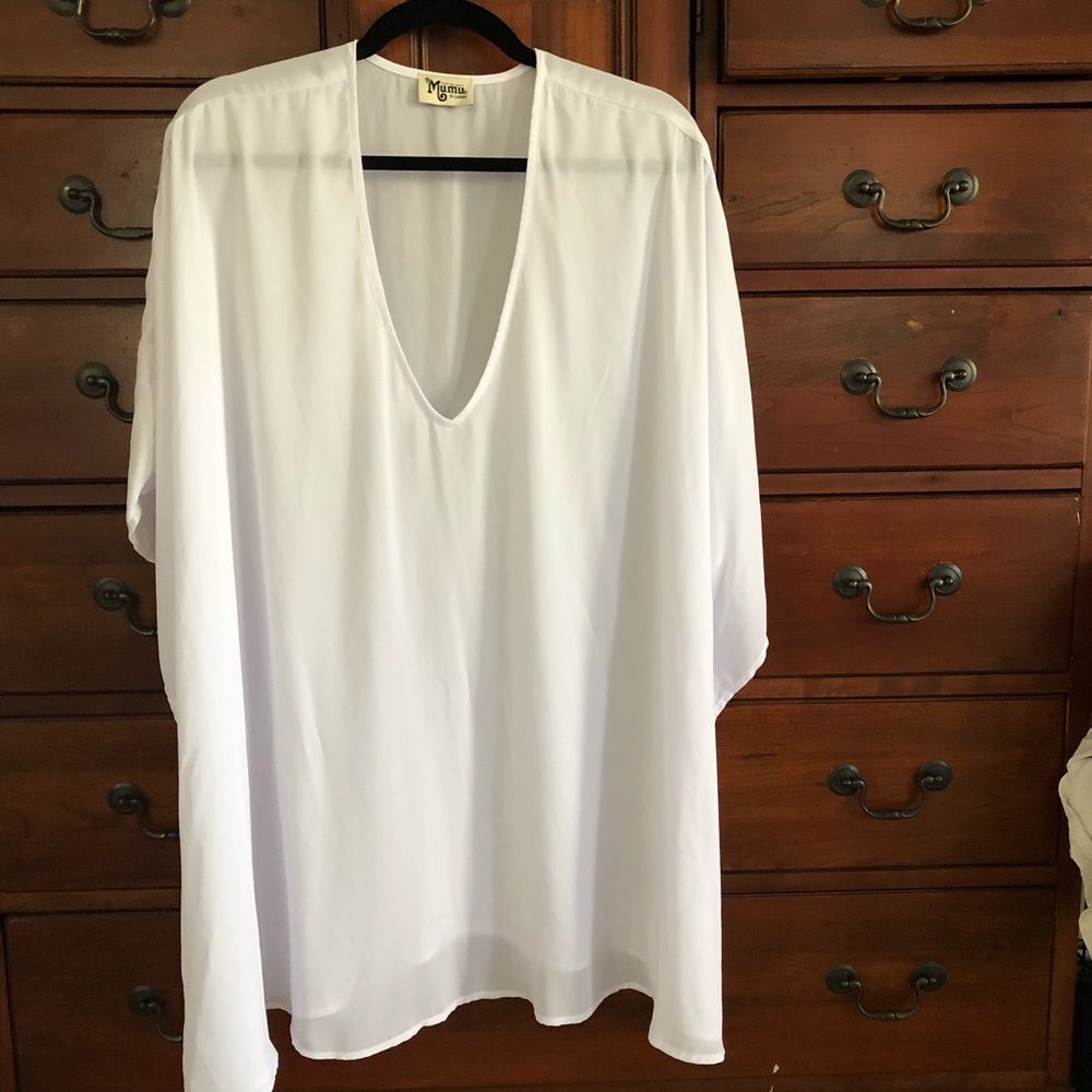 Show Me Your MuMu Peta tunic—white